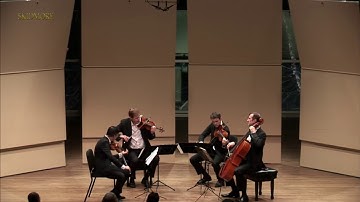 New Orford String Quartet performs Brahms String Quartet Op. 51, No. 2 - II. Andante moderato