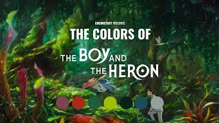 The colors of The Boy and the Heron (2023)