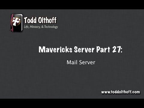 Mavericks Server Part 27: Mail Server