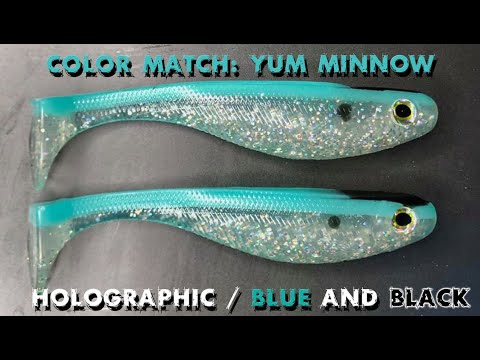 Recreating The Yum Money Minnow Holographic / Blue And Black Swim Bait