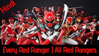 Every Red Ranger | All Red Rangers | Red Rangers | Hindi | A SQUAD