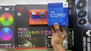 intel Core i7 13700F ASUS ROG MAXIMUS Z790 HERO ML360R RGB RTX4070Ti TUF GAMING PC Build