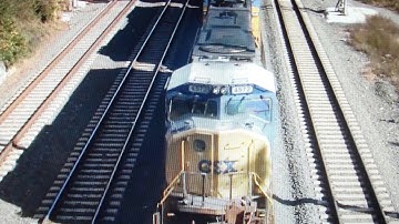 Top View of CSX Freight Train
