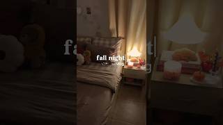 fall nights ⏾⋆.˚ #cozy #relaxing #unwind #nightroutine #alonetime