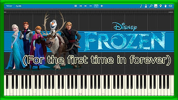 For the First Time in Forever ⛄ Frozen (PIANO TUTORIAL) 🎹 #47