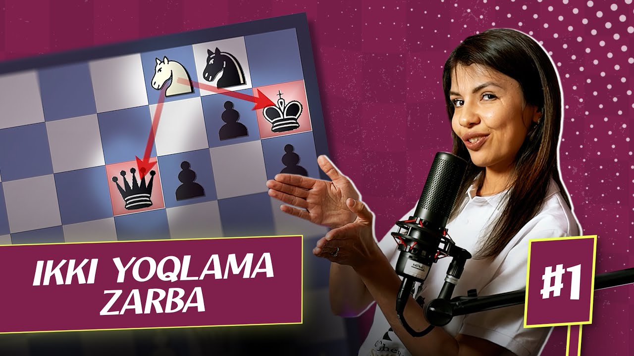 IKKI YOQLAMA HUJUM USULI - UzChess Kombinatsiyalar 1-Dars
