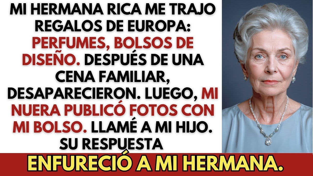 Mi esposa lo quiere todo dijo mi hijo tomando los regalos que mi hermana rica me trajo