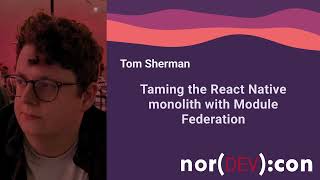 Taming the React Native monolith with Module Federation