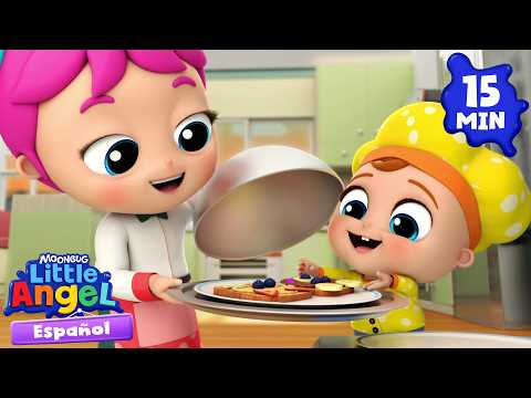 Cena sorpresa para mamá y papá 💕 Canciones Infantiles 🎵 Little Angel Español