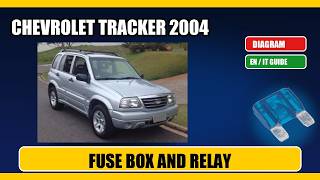 chevrolet tracker (2004) Fuse Box Location, Diagram and Relays