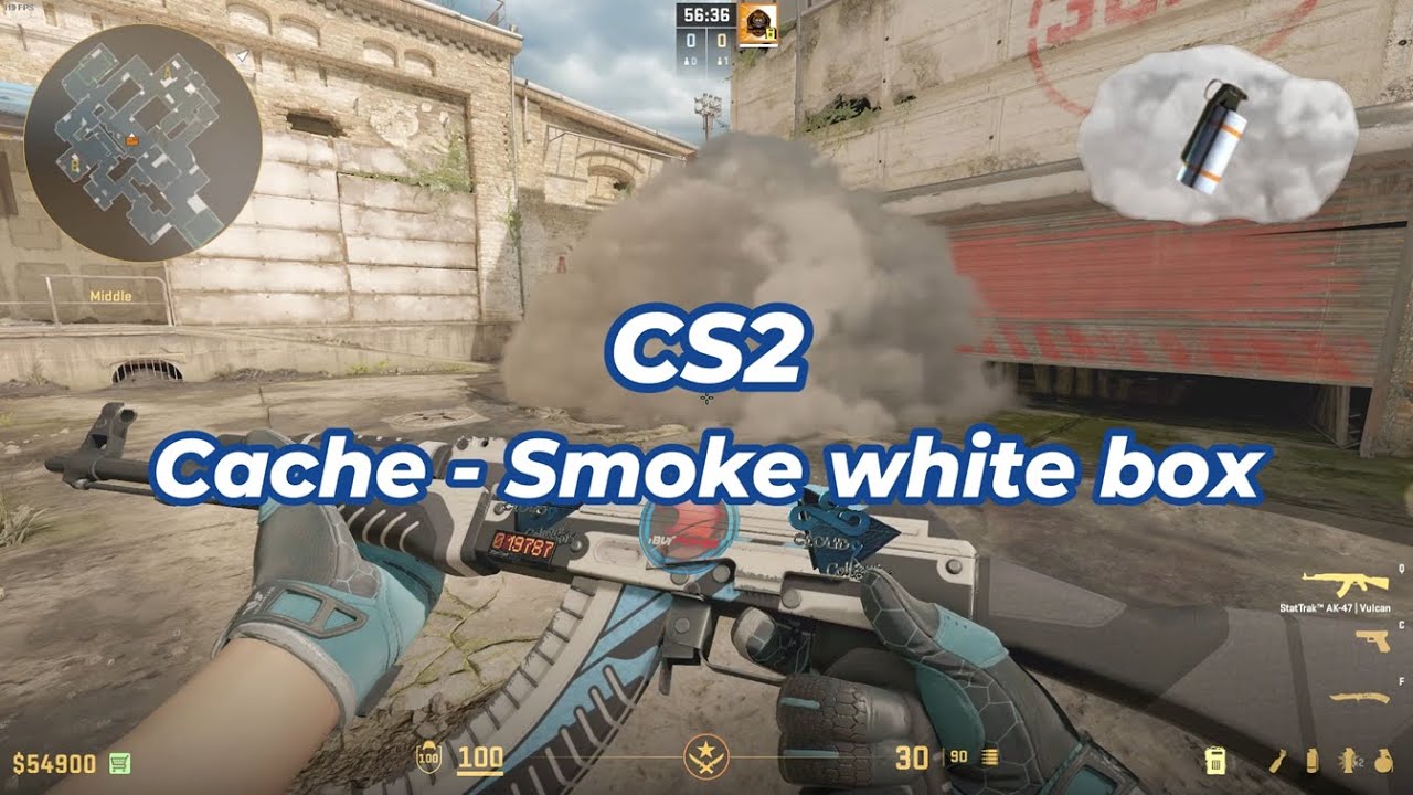 CS2 - Cache - Smoke WHITE BOX middle - YouTube