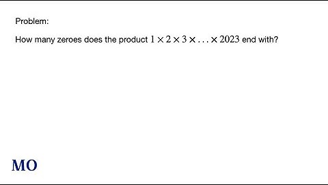 Number of Trailing Zeros in a Product | Math Olympiad | Factorization | Counting Multiples and Power