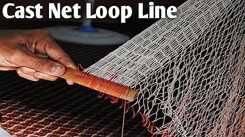 how to make cast net loop line | Making Cast Nets / Part 2