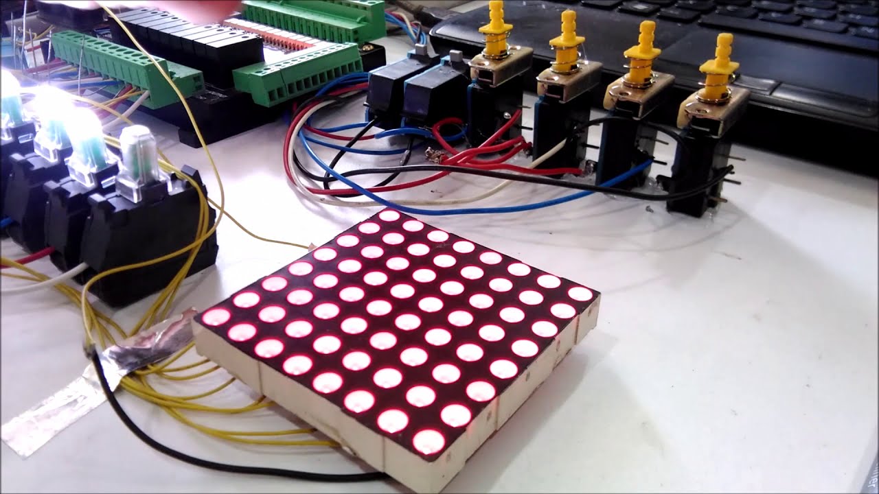 Practice PLC: Lesson 7 Flash circuit on LED matrix - YouTube