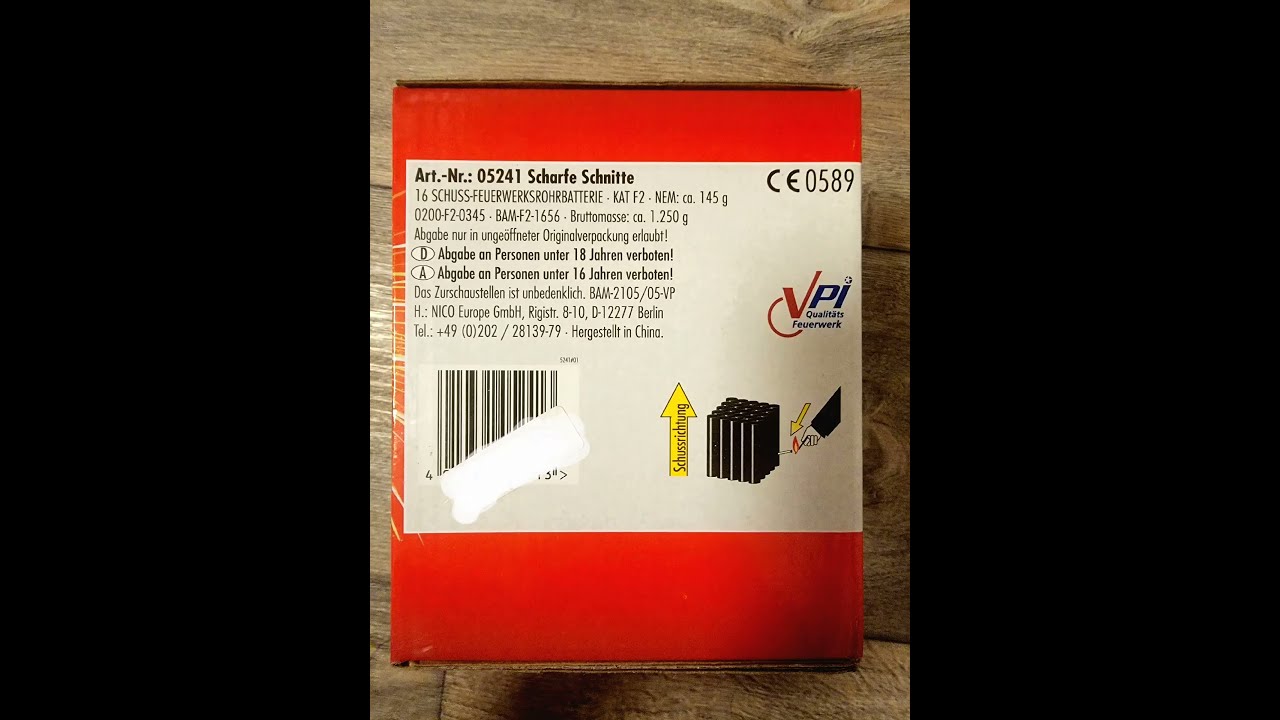 Nico Europe Scharfe Schnitte 16 Schuss 25mm NEM 146g - YouTube
