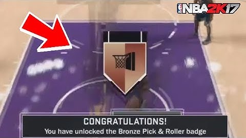 HOW TO UNLOCK PICK AND ROLLER BADGE ( SECRETLY OVERPOWERED ) NBA 2K17