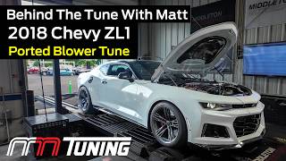 2018 Camaro ZL1| Kong Ported Supercharger Tune | Behind The Tune With Matt | On The Dyno