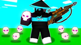 the HEADHUNTER in SKULL DROP is OP in Roblox Bedwars..