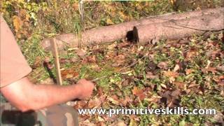 Survival Trapping-Split Stick Greased String Deadfall