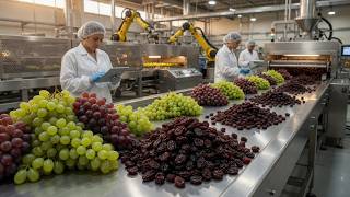 Inside the Largest US Factory: From Fresh Grapes to Dried Raisins (Full Process)