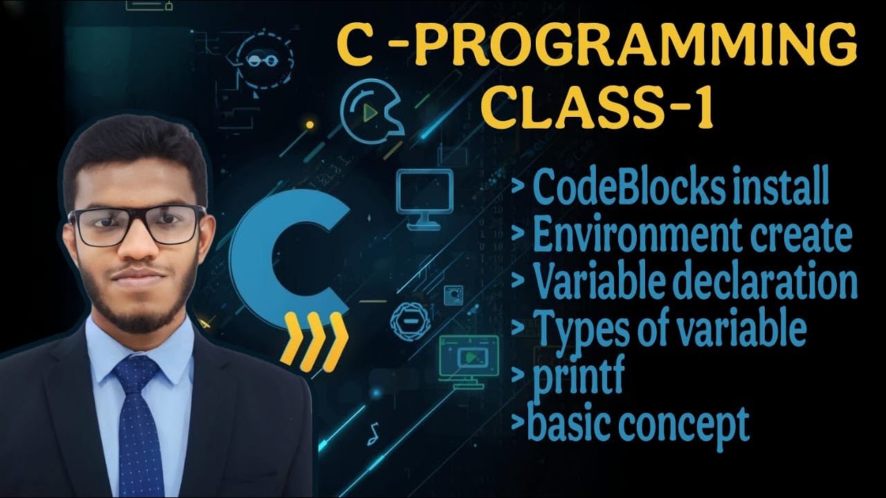 C Programming Bangla Tutorial | সি প্রোগ্রামিং শিখুন একদম শুরু থেকে | C Programming class-1
