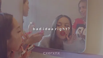 olivia rodrigo - bad idea right? (slowed + reverb)