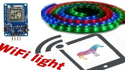 IOT: ESP 8266 Nodemcu controling RGB LED Strip over the internet using BLYNK App