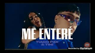 Tiago PZK, TINI - Me Enteré (Official Video)