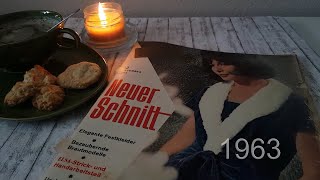 Modezeitschrift &quot;Neuer Schnitt&quot; von 1963. Gemütliches Durchblättern. Zeitlose Mode.