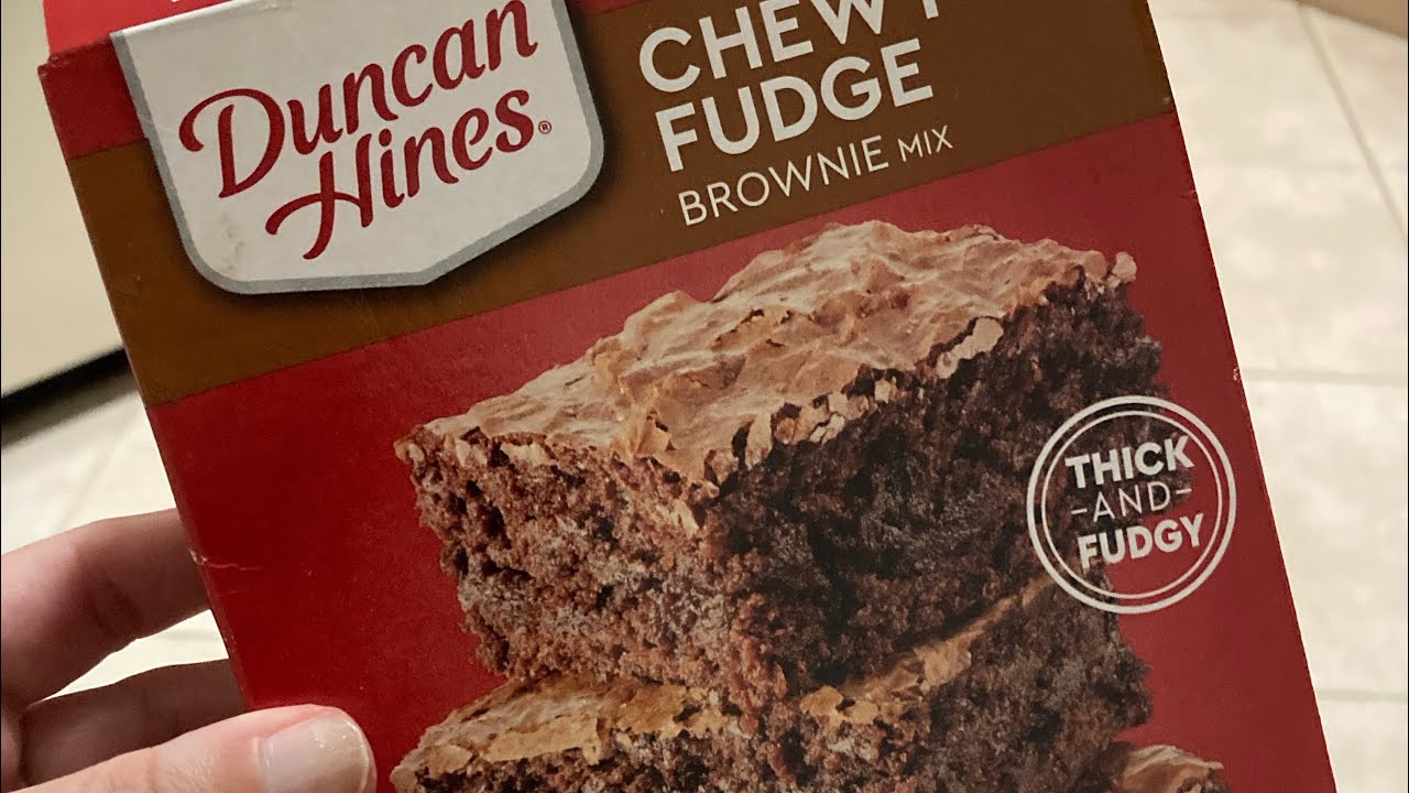 Bake with me Duncan Hines thick and fudgy yummy brownies relaxing YouTube