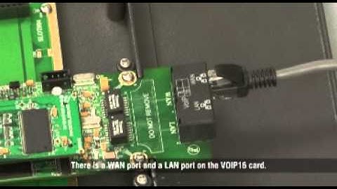 VoIP Card Installation