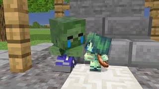 Monster School : Sad Stories About Zombie Family - Monster School Minecraft Animations