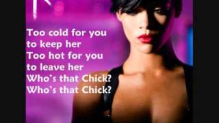 Rihanna ft David Guetta- Who&#39;s that Chick (Lyrics)