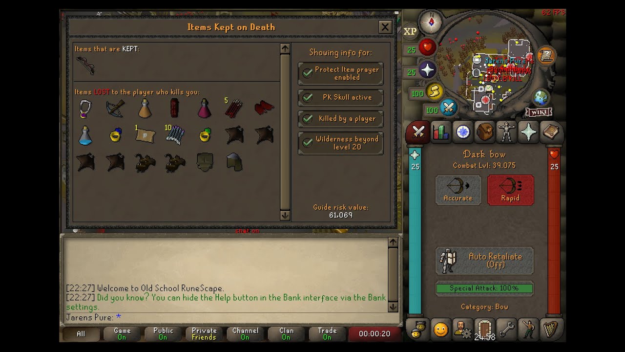 Level 38 Dark Bow Rushing Bots - OSRS