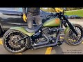 #HarleyDavidson FXSB Breakout Airride Exhaust Sound Show (Karlo from Kroatien) #harley #motorcycle