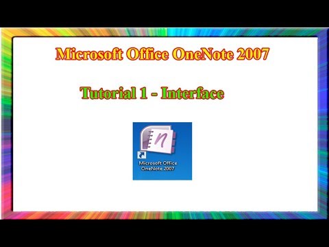 Microsoft OneNote 2007 - how to use OneNote 2007 interface - YouTube