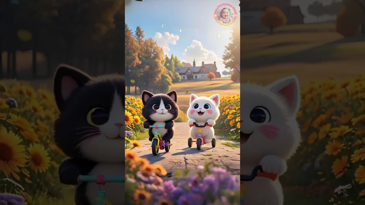Baby Expressions World: Delightful Cartoon Animal Clips!!🐱🙉 
