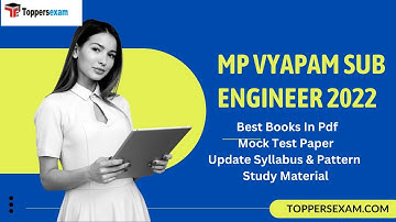 MP VYAPAM SUB ENGINEER Best Books In Pdf | Mp Vyapam Mock Test Paper 2022 | Study Material