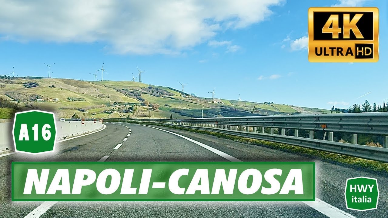 4K | Autostrada dei Due Mari | NAPOLI - CANOSA | Percorso completo Real Time