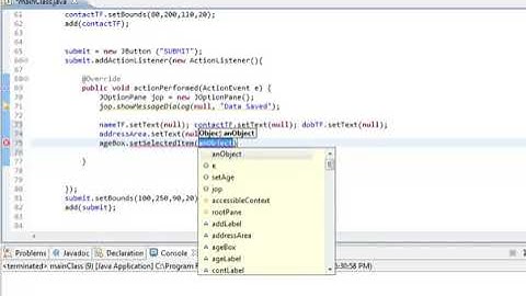 Learn Java in Hindi 53 b   Advanced Event Handling and Swing