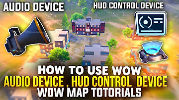 How To Use Wow Audio Device Hud Control Device | How To Add Music In Wow Map | Wow Map Totorial