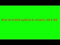 how to install python in Ubuntu OS