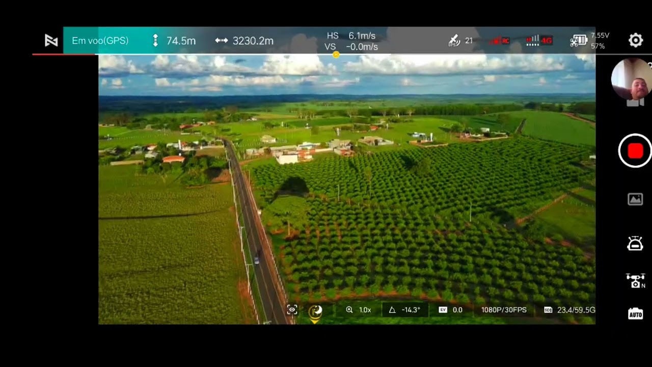 Fimi mini 3 com o módulo 4G a 3654 de distância e 56 de altura top demais 