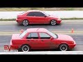 Honda Civic vs Nissan Sentra (Tsuru) | Drag Races