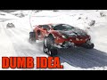 Stavio gusjenice na Lamborghini i "zaorao" po snijegu