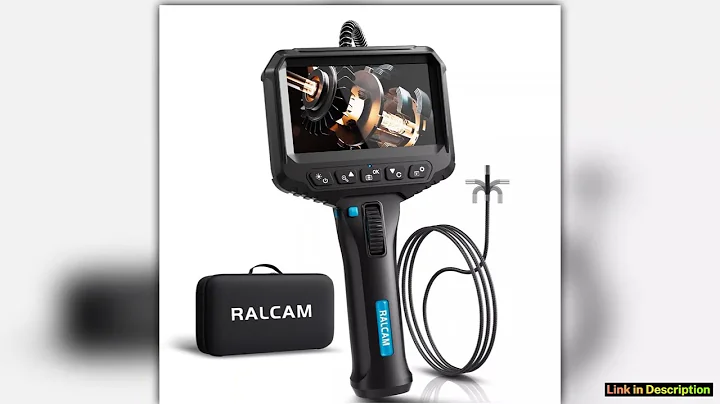 Ralcam 210 Steering Industrial Endoscope Camera 8mm 43IPS waterproof Screen Inspection Borescope 6