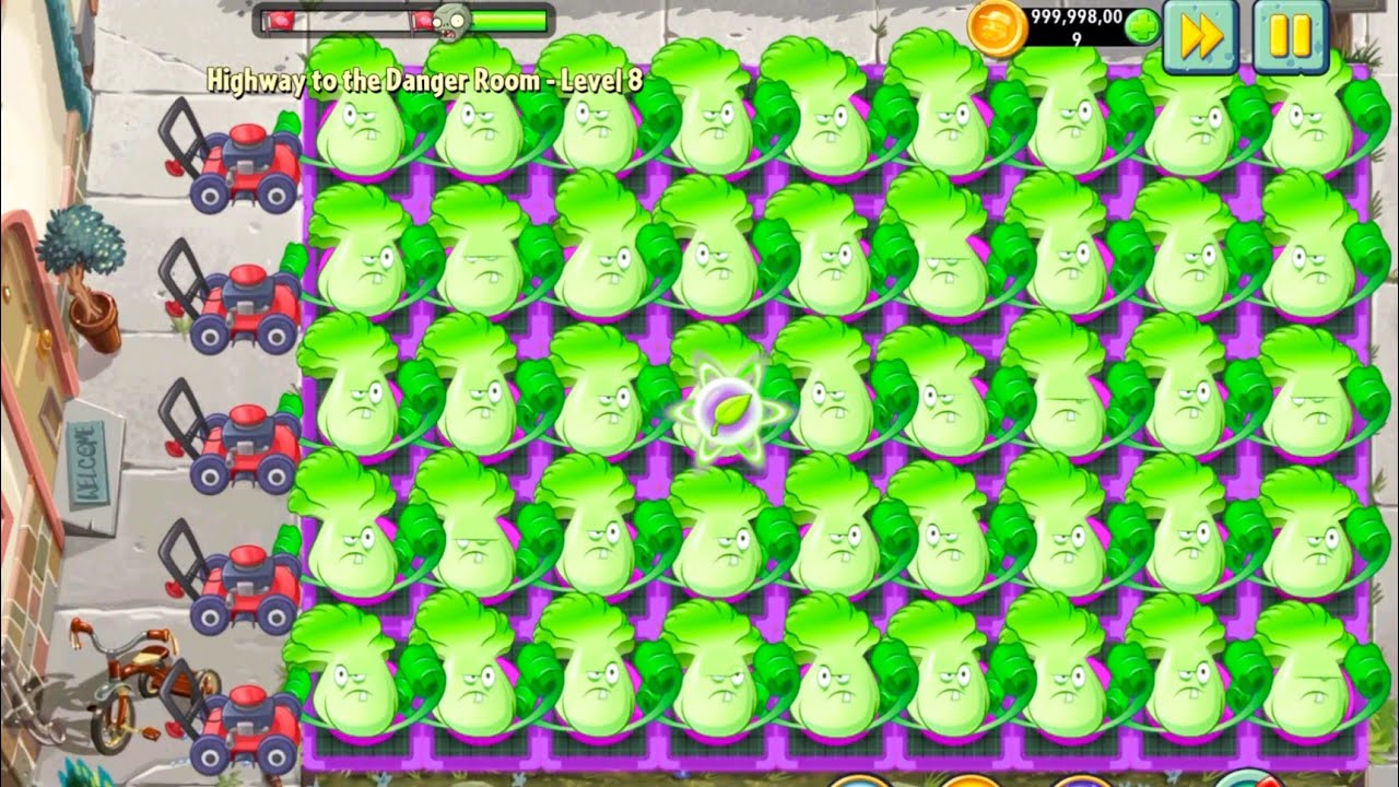 Plants Vs zombies 2 Bonk Choy Vs All Zombies Gameplay Challenge | Pvz 2 Modern Day Gameplay