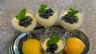 Three Ingredients Dessert - 🍋Lemon Posset🍋