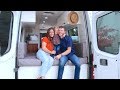 family of 3 lives in tiny home on wheels | FAMILY VAN TOUR