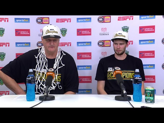 Scott Roth and Clint Steindl press conference vs Melbourne - Championship Series, Game 5